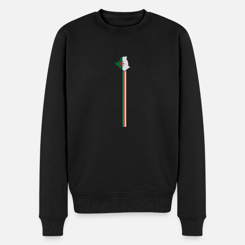 Algerien - Männer Premium Bio Pullover - Schwarz