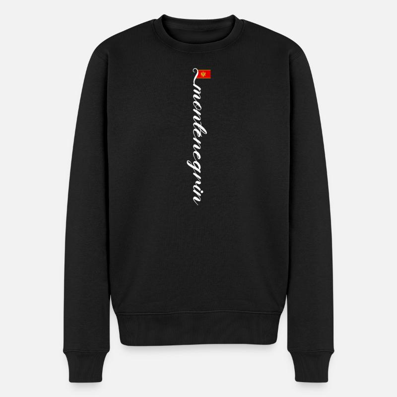 Montenegro - Männer Premium Bio Pullover - Schwarz
