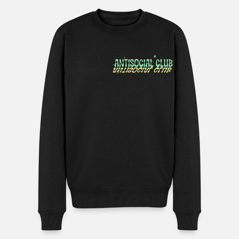 Club antisocial - Pull Premium bio Homme - noir