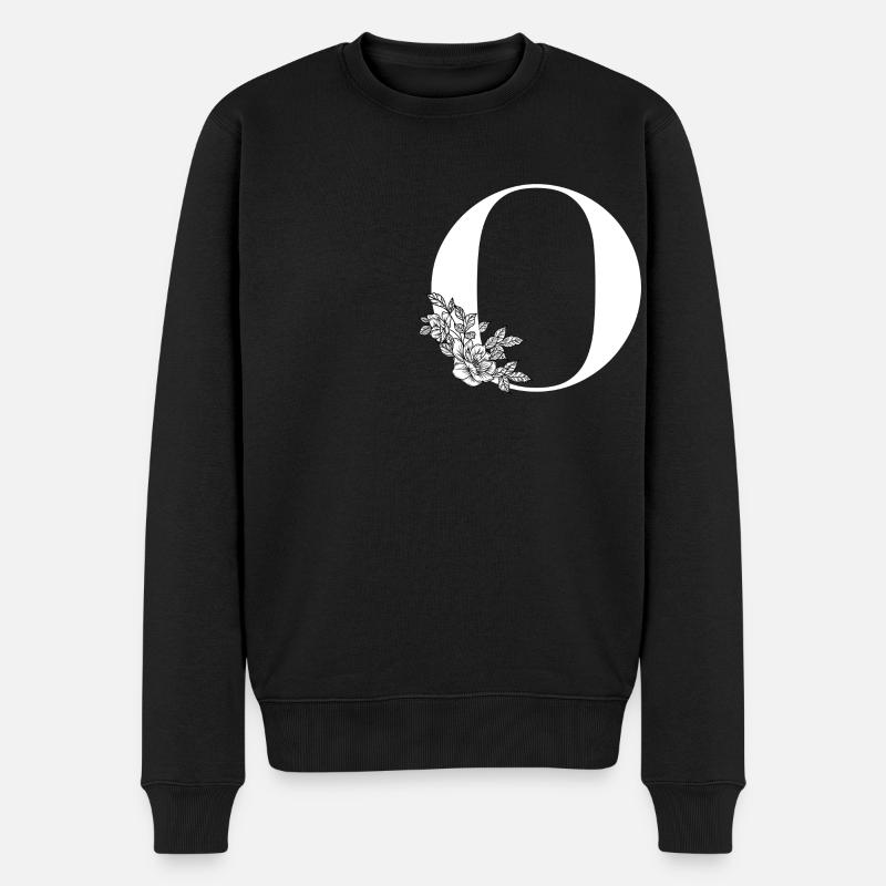 Lettre O - Pull Premium bio Homme - noir