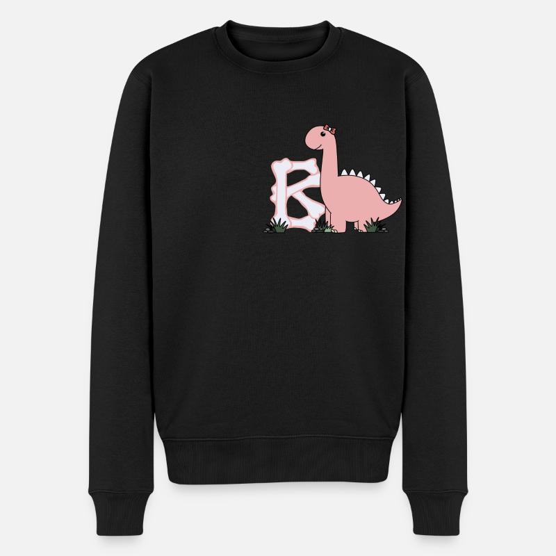 Buchstabe B - Männer Premium Bio Pullover - Schwarz