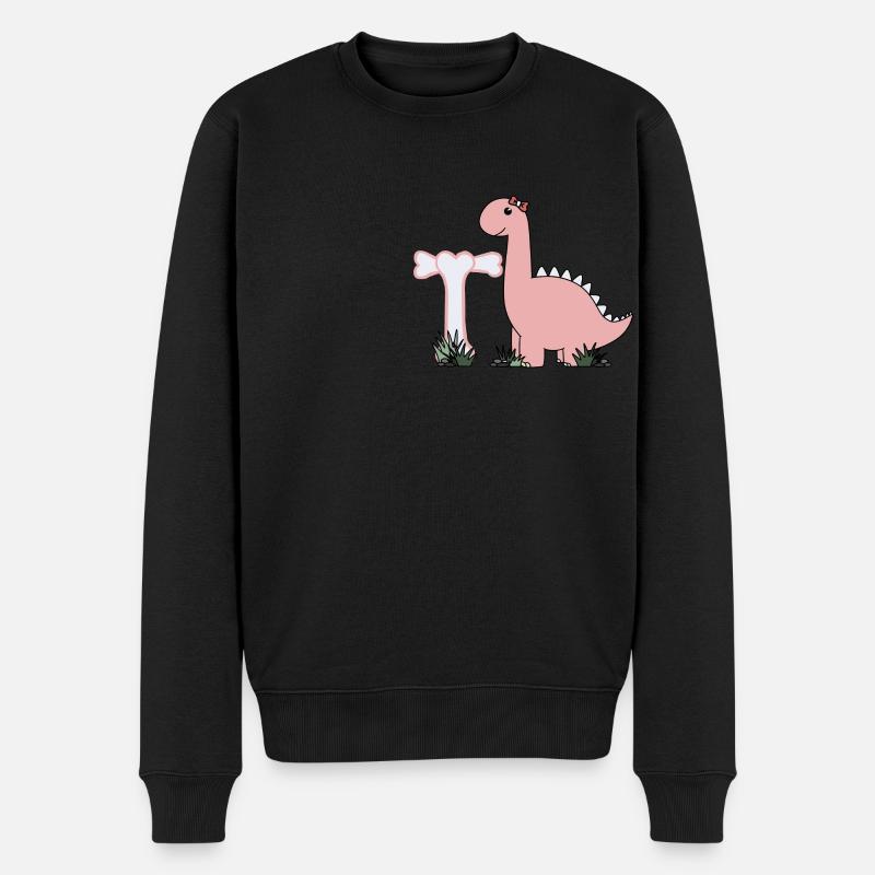 Buchstabe T - Männer Premium Bio Pullover - Schwarz