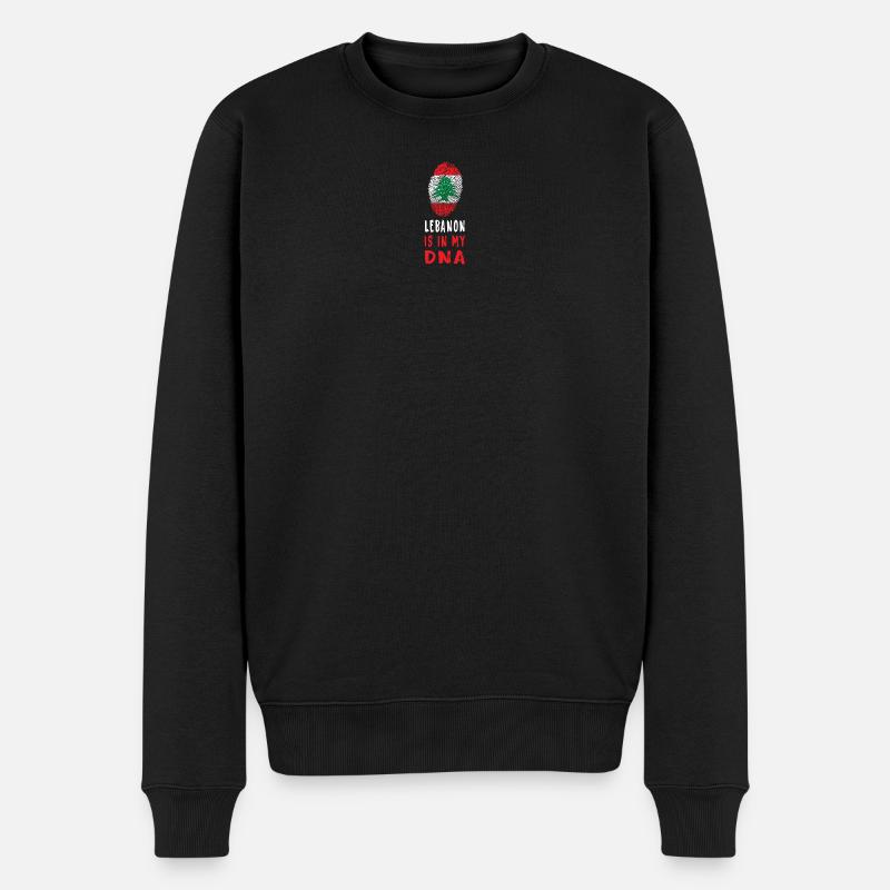 Libanon ist in meiner DNA / Geschenkidee - Männer Premium Bio Pullover - Schwarz