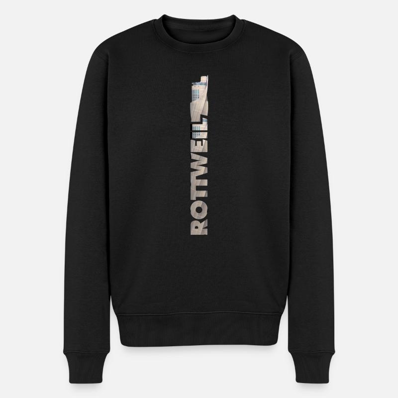 ROTTWEIL TURM - Männer Premium Bio Pullover - Schwarz