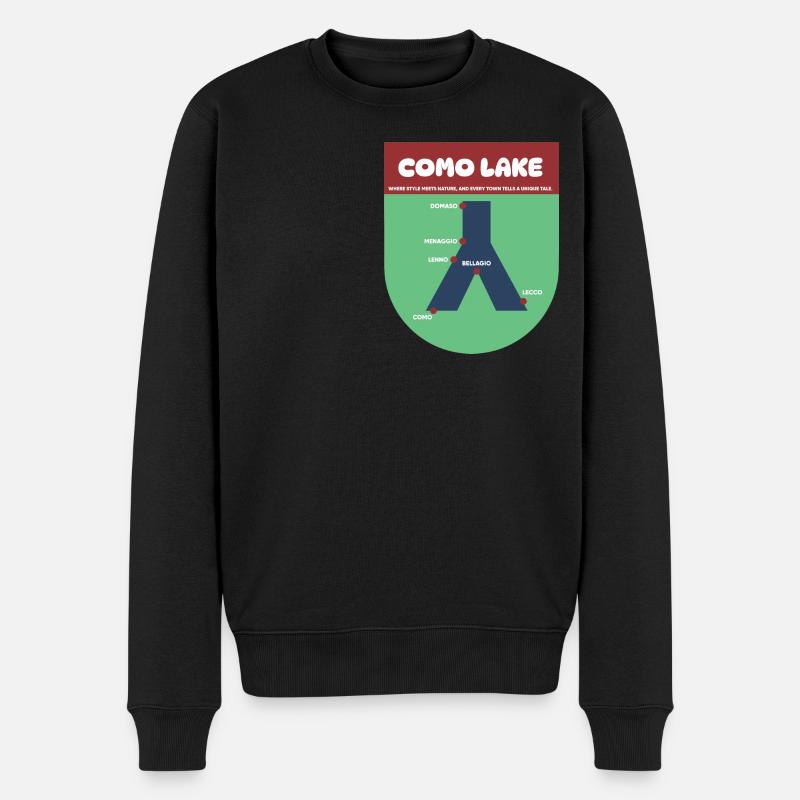 COMER SEE - Männer Premium Bio Pullover - Schwarz
