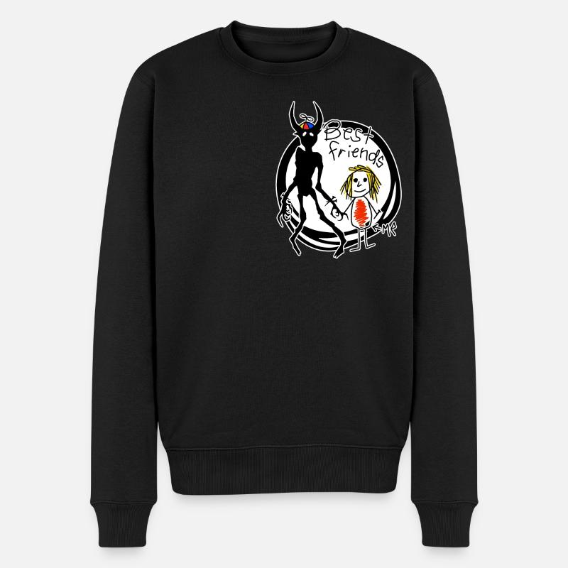 Des démons à mes côtés - Pull Premium bio Homme - noir