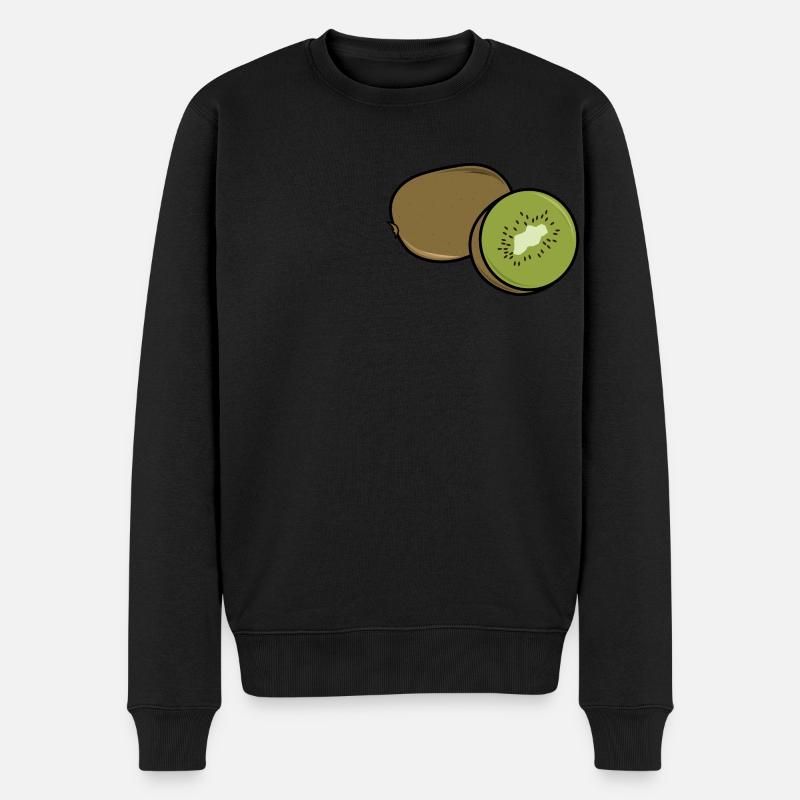 Kiwi fruit - Pull Premium bio Homme - noir