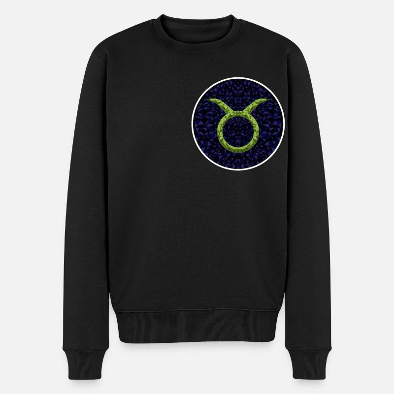 Taurus - Männer Premium Bio Pullover - Schwarz