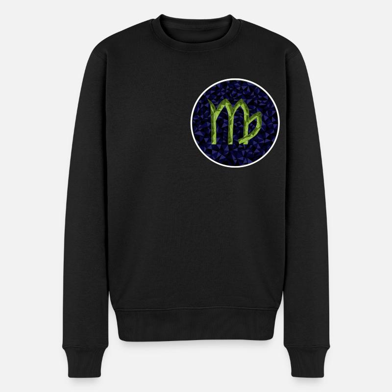 Virgo - Männer Premium Bio Pullover - Schwarz