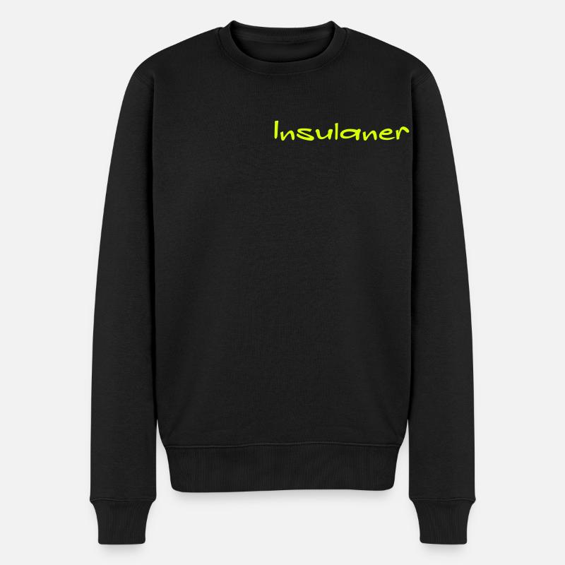 insulaner - Männer Premium Bio Pullover - Schwarz