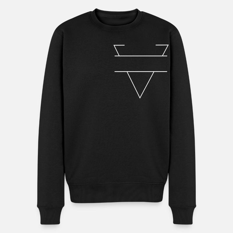 Logo triangle - Forme triangulaire - Pull Premium bio Homme - noir