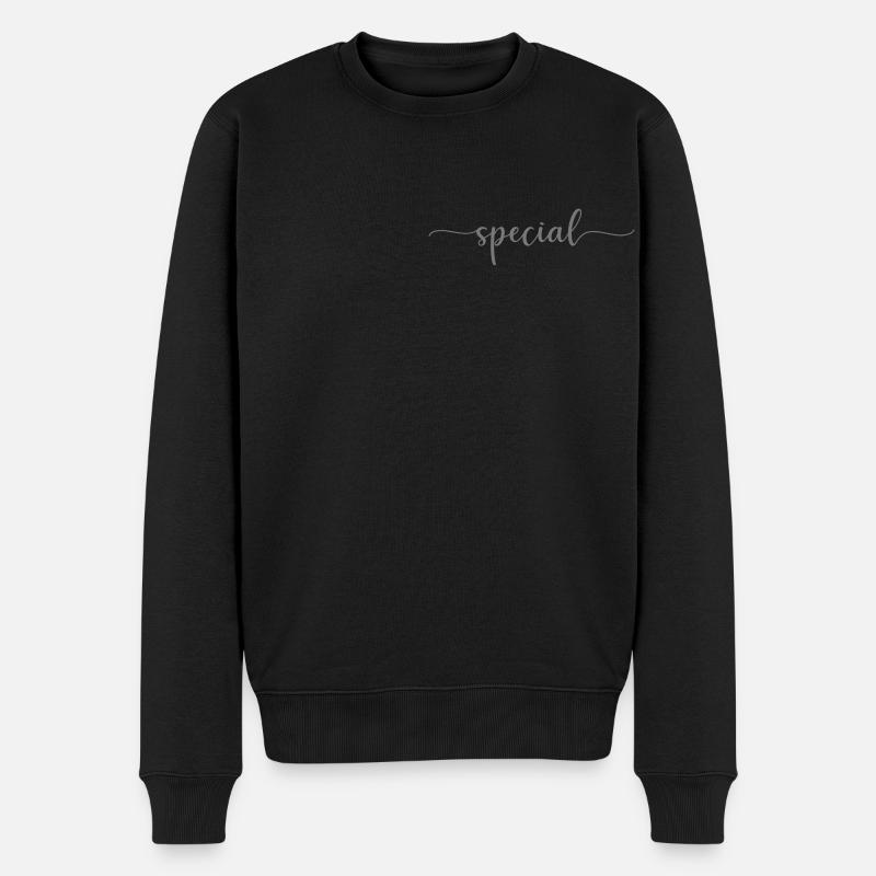 - special - - Männer Premium Bio Pullover - Schwarz
