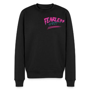 Fearless - Männer Premium Bio Pullover - Schwarz - Vorne - Nico (187cm)