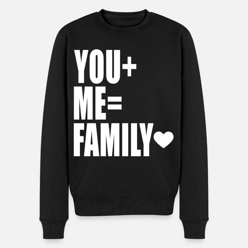 Vous+Moi=Famille - Pull Premium bio Homme - noir