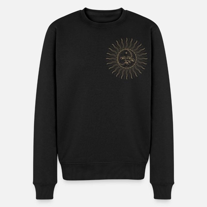 symboles spirituels païens - Pull Premium bio Homme - noir
