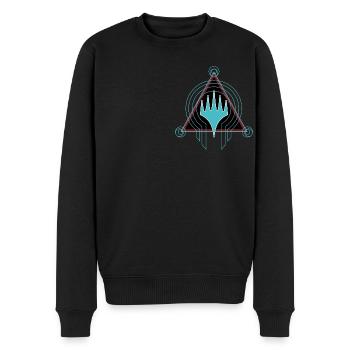 Magic: The Gathering Heroic Expression Icon - Men's Premium Organic Jumper - black - Front - Nico (187cm)