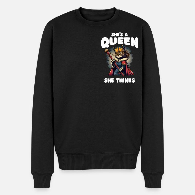 Fier propriétaire de chat - Pull Premium bio Homme - noir