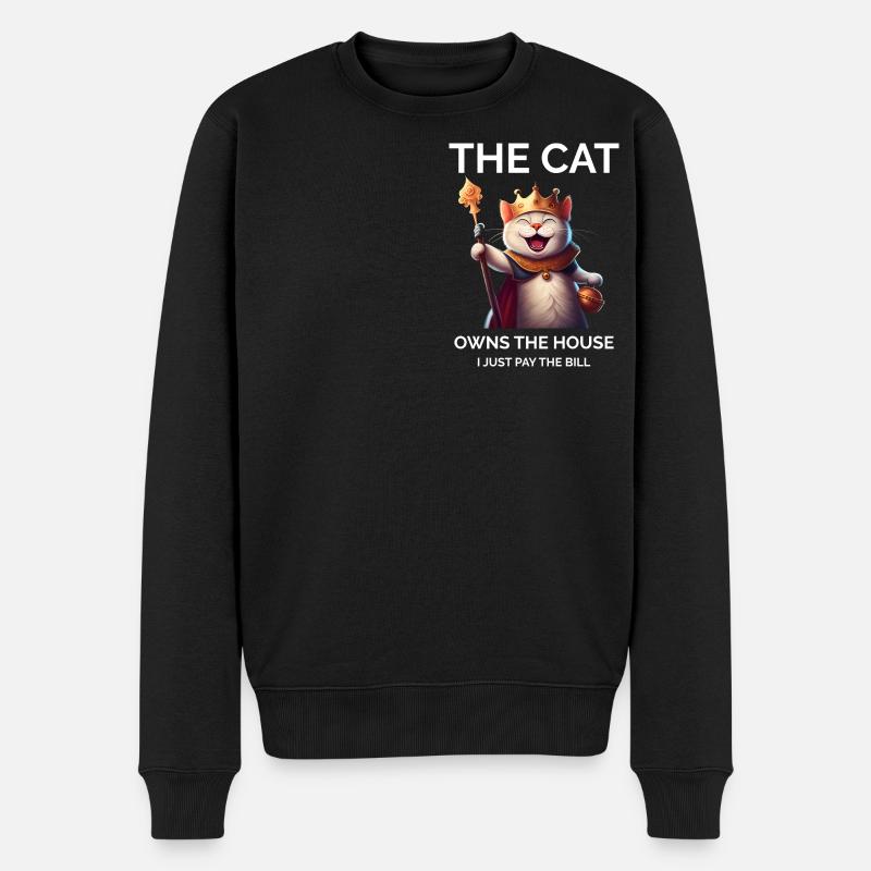 Chaton amoureux des chats - Pull Premium bio Homme - noir