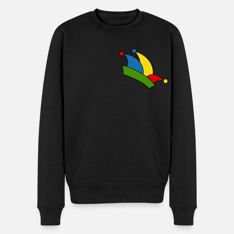 Narrenkappe - Männer Premium Bio Pullover - Schwarz