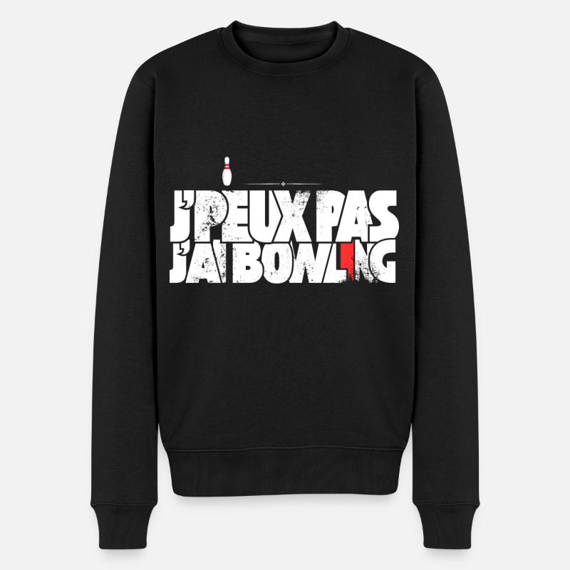 J'peux pas j'ai Bowling - Pull Premium bio Homme - noir
