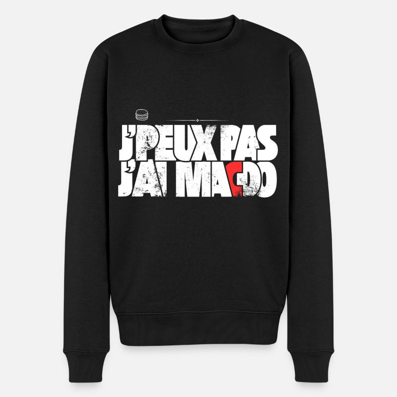 J'peux pas j'ai Macdo - Pull Premium bio Homme - noir