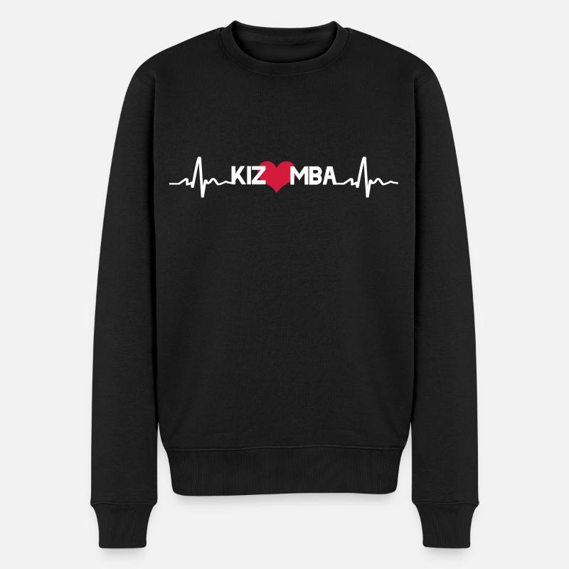 Kizomba Heart - Männer Premium Bio Pullover - Schwarz