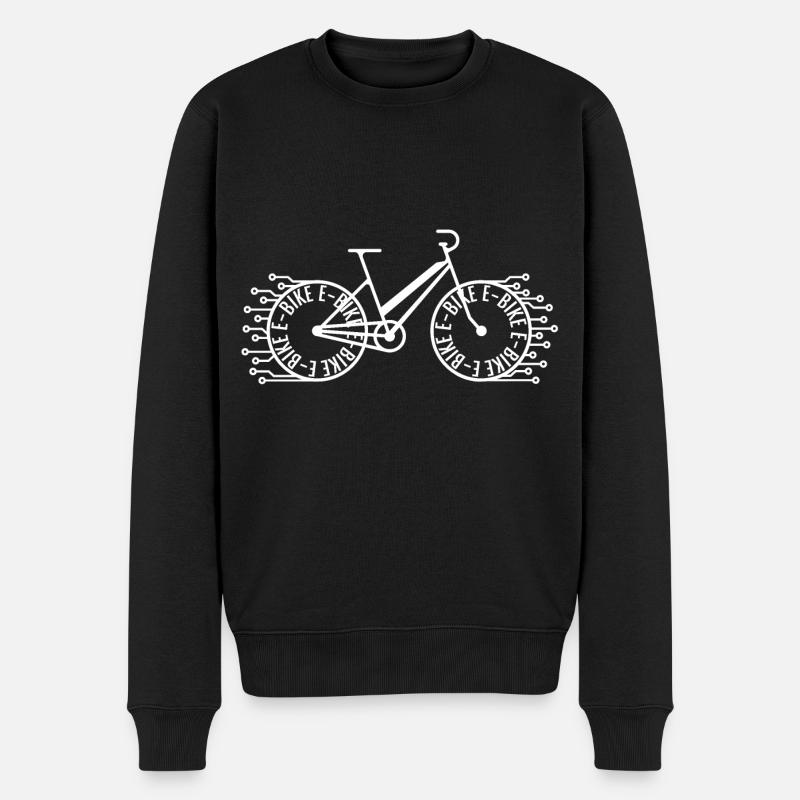 E Vélo Vélo - Pull Premium bio Homme - noir
