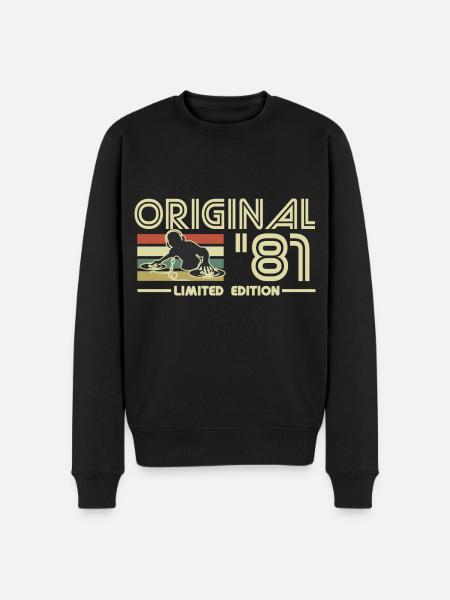 1981 - Men's Premium Organic Jumper - black