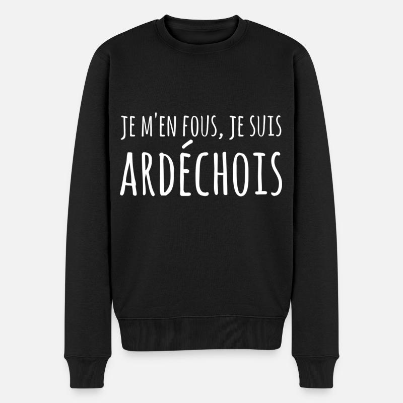 Ardèche Ardéchois - Pull Premium bio Homme - noir