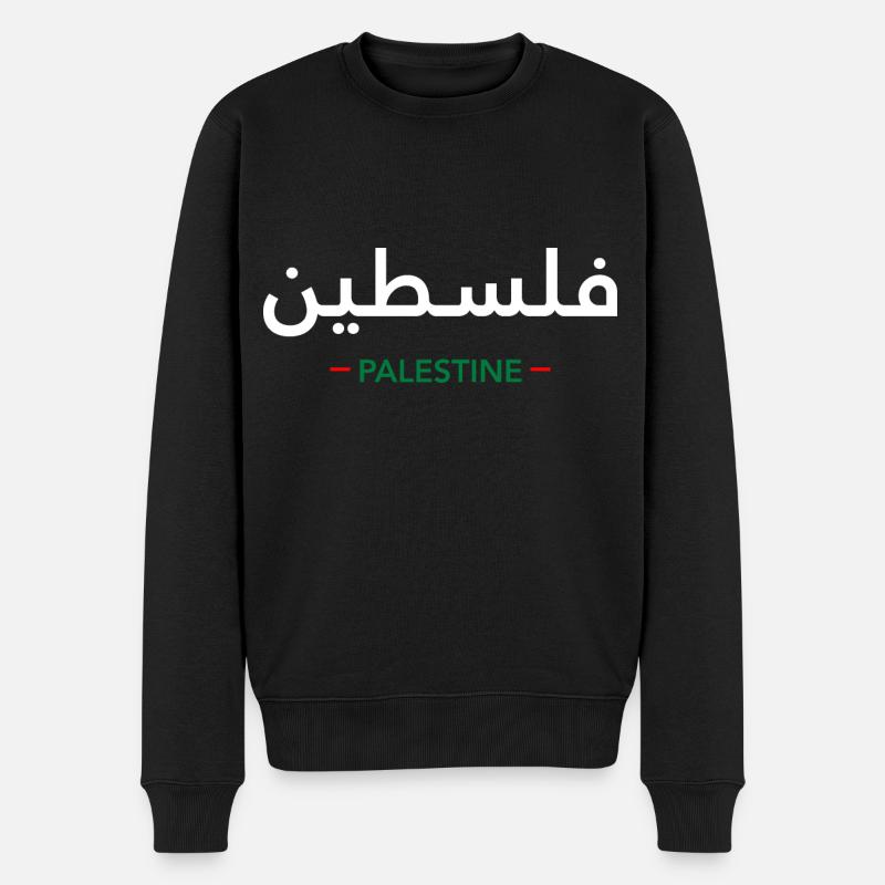 فلسطين - Männer Premium Bio Pullover - Schwarz