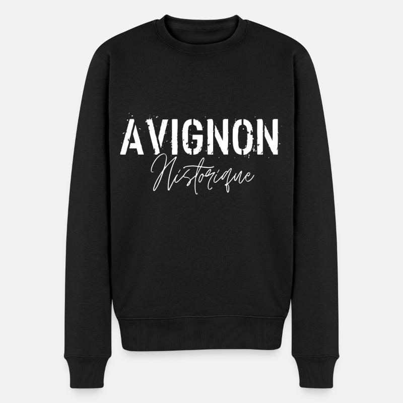 Avignon Historique - Pull Premium bio Homme - noir