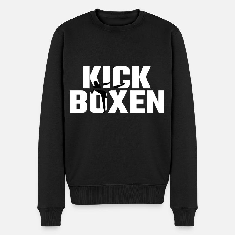 Kickboxen - Männer Premium Bio Pullover - Schwarz