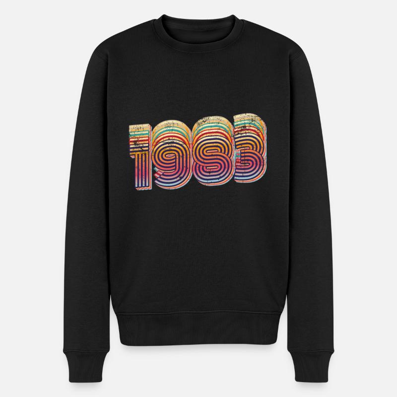1983 Anniversaire - Pull Premium bio Homme - noir