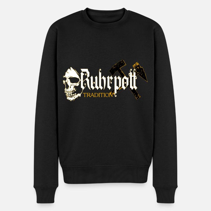 Ruhrpott Tradition Ruhrgebiet - Männer Premium Bio Pullover - Schwarz