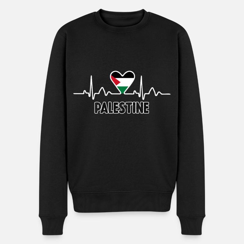 Palestine - Pull Premium bio Homme - noir