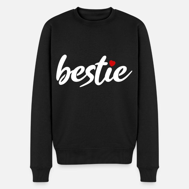 Meilleurs meilleurs cœurs - Pull Premium bio Homme - noir