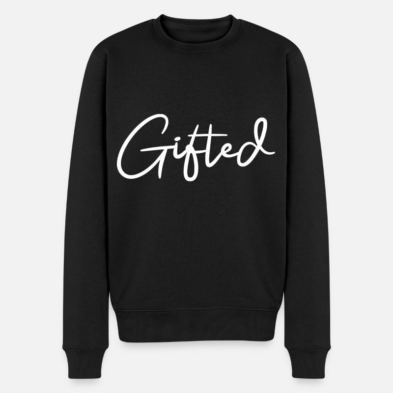 Gifted - Männer Premium Bio Pullover - Schwarz