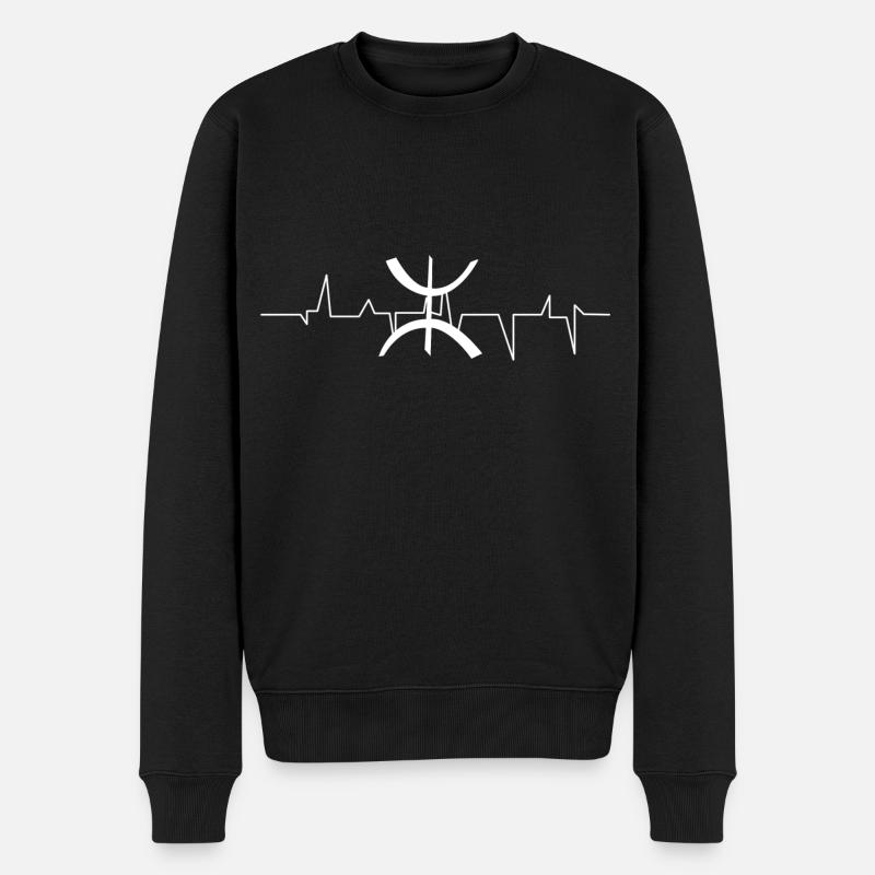 Amazigh - Pull Premium bio Homme - noir
