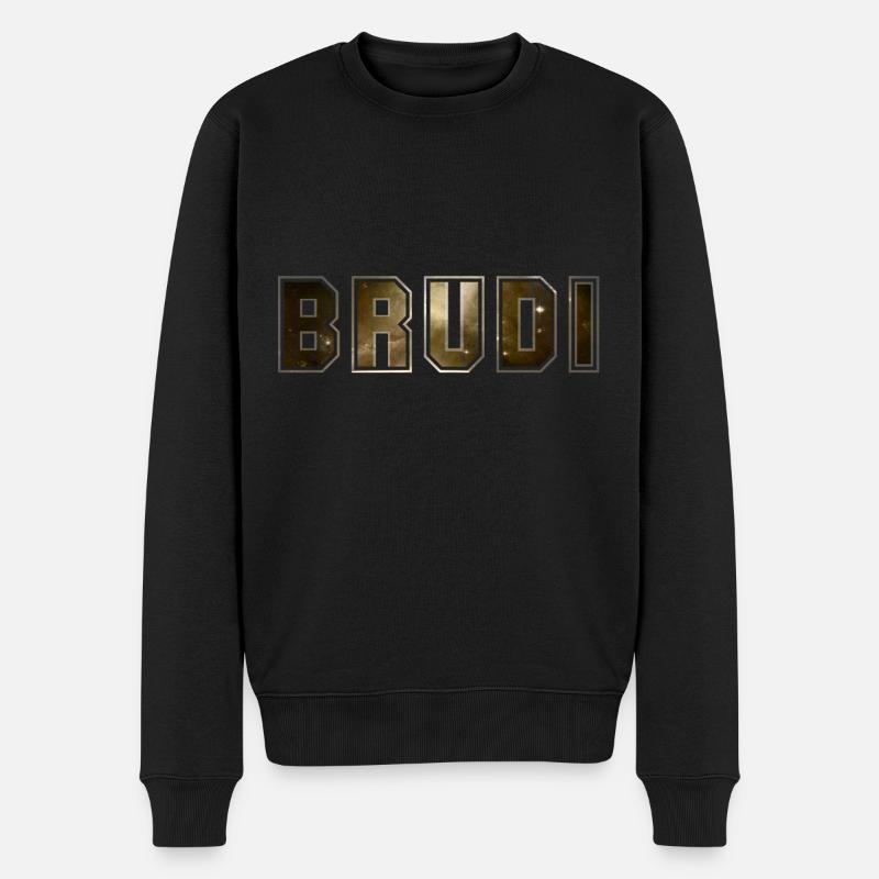 Brudi - Männer Premium Bio Pullover - Schwarz