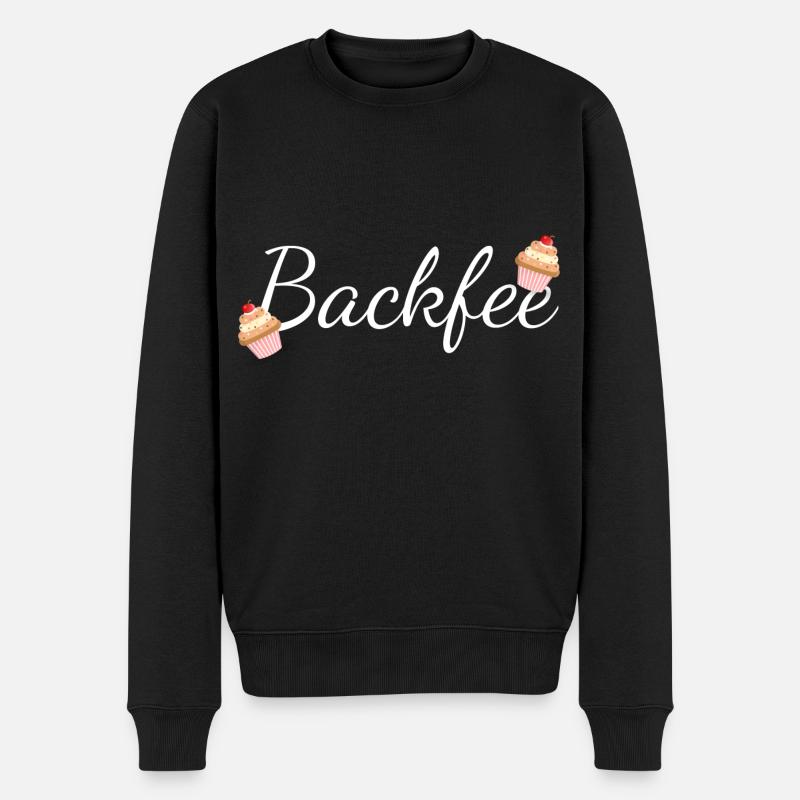 Backfee - Männer Premium Bio Pullover - Schwarz
