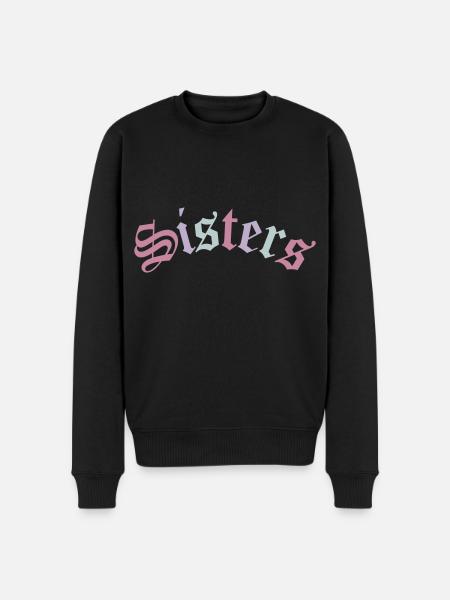 Søstre | Søstrenes bedste ven BFF-gave - Økologisk premium-sweatshirt til mænd - sort