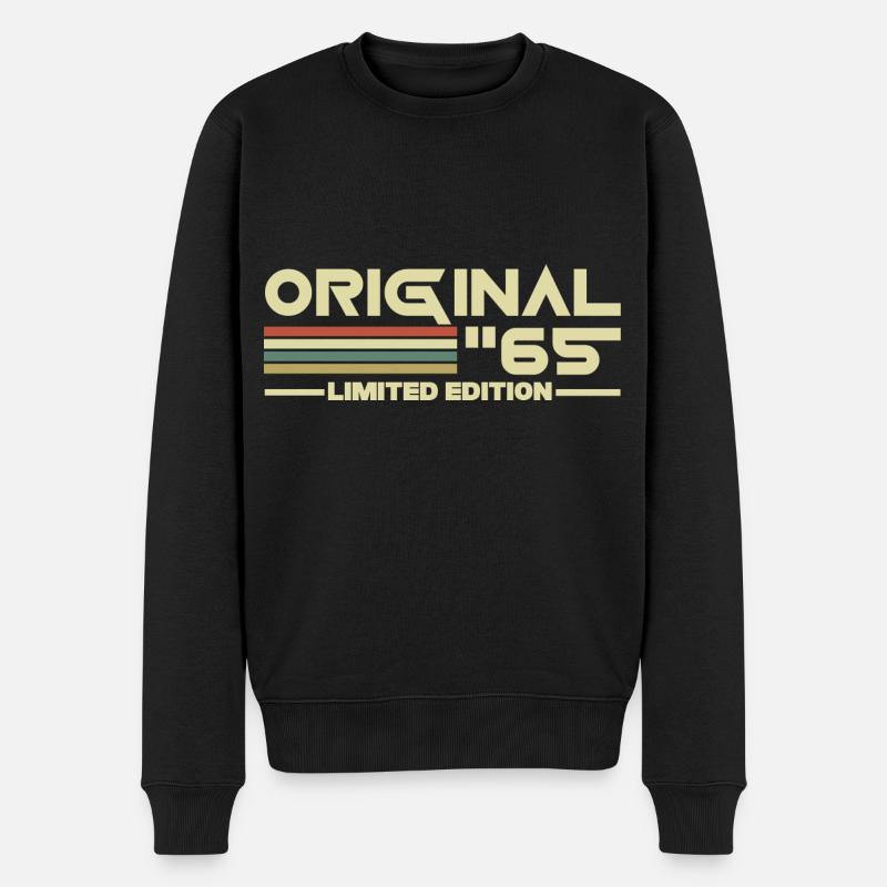 1965 - Männer Premium Bio Pullover - Schwarz