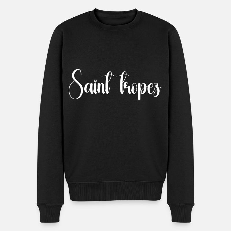 saint tropez - Pull Premium bio Homme - noir