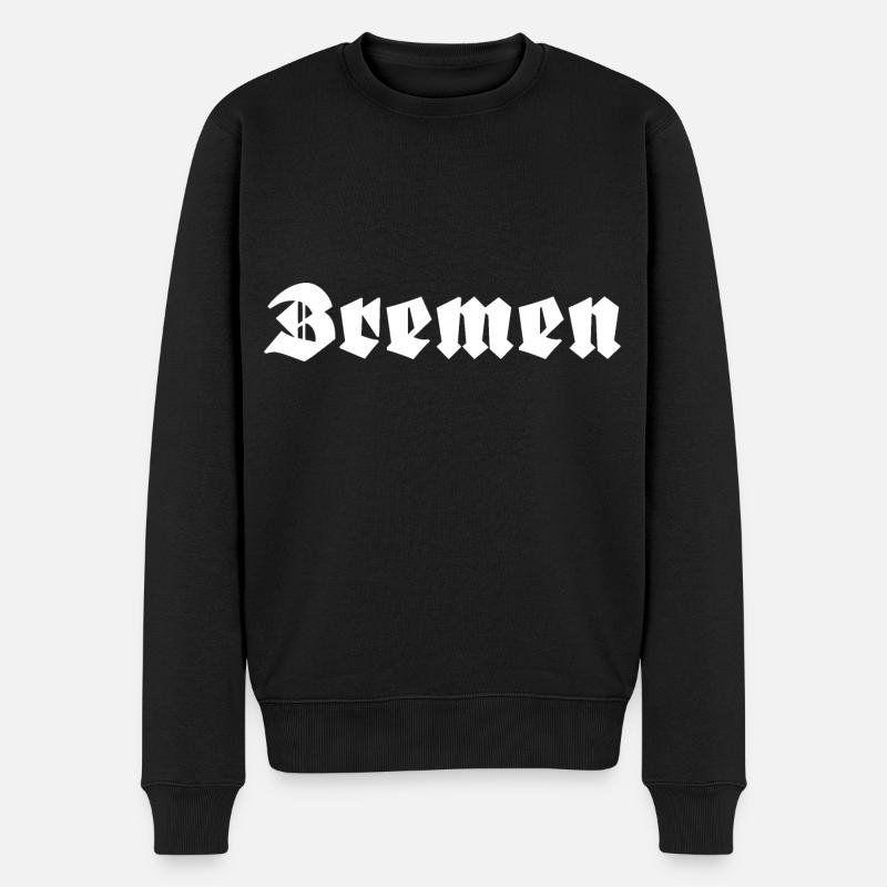 Bremen - Männer Premium Bio Pullover - Schwarz