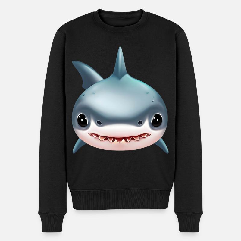 Requin mignon - Pull Premium bio Homme - noir