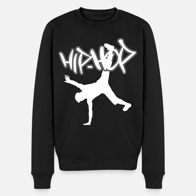 Hiphop - Pull Premium bio Homme - noir