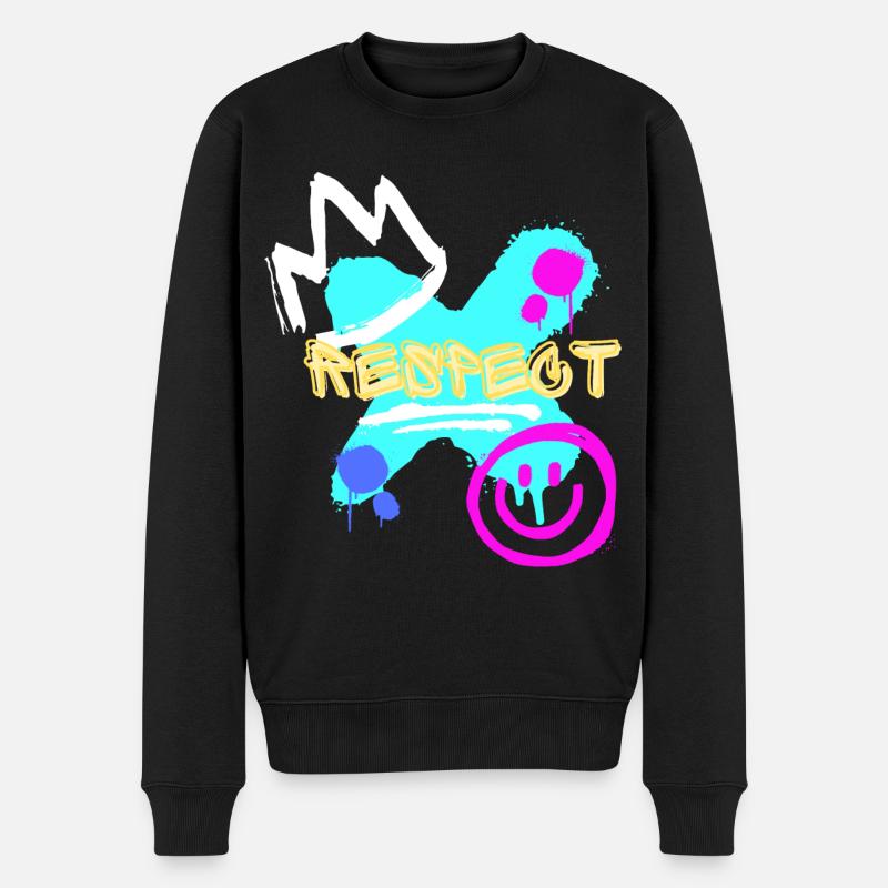 Respectez les graffitis - Pull Premium bio Homme - noir