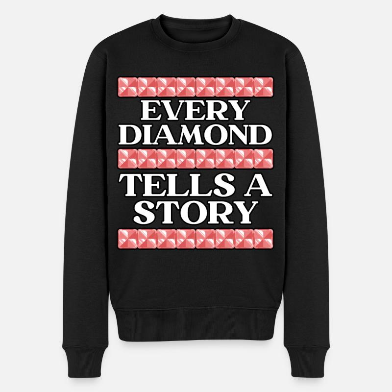 Diamond Painting Tools Diamond Painter - Men's Premium Organic Jumper - black