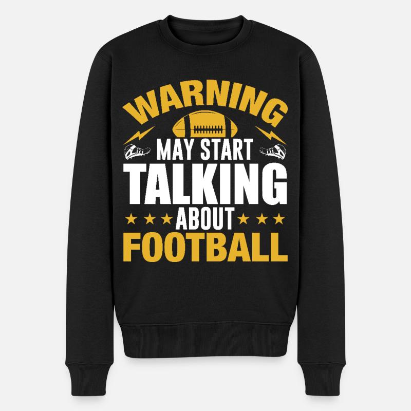American Football - Männer Premium Bio Pullover - Schwarz