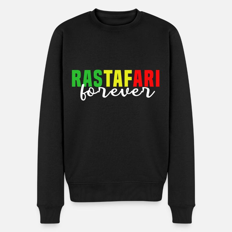 Rastafari pour toujours - Pull Premium bio Homme - noir